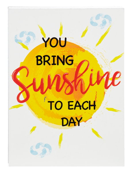 Block Talk Greeting Card