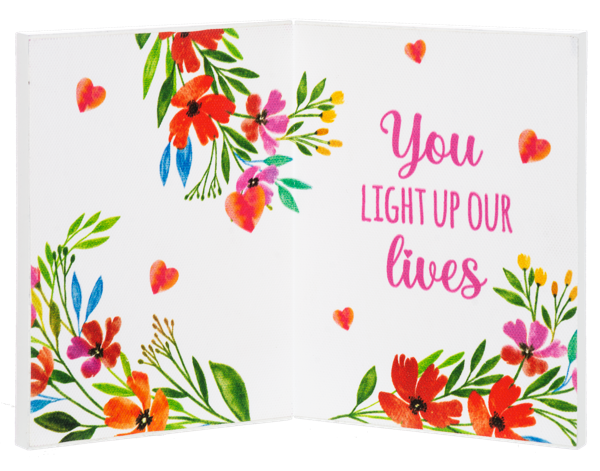 Block Talk Greeting Card