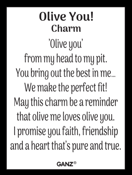 Olive You Pocket Charm