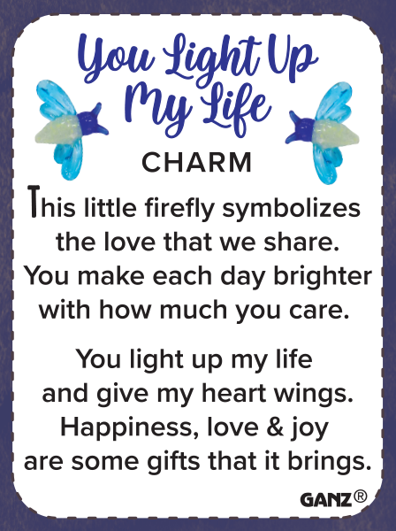 You Light Up My Life Firefly Charm