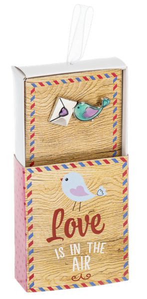 Love Mail Pin in Matchbox