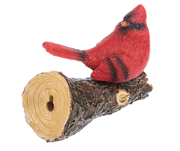 Cardinal on a Branch Hanging Figurine