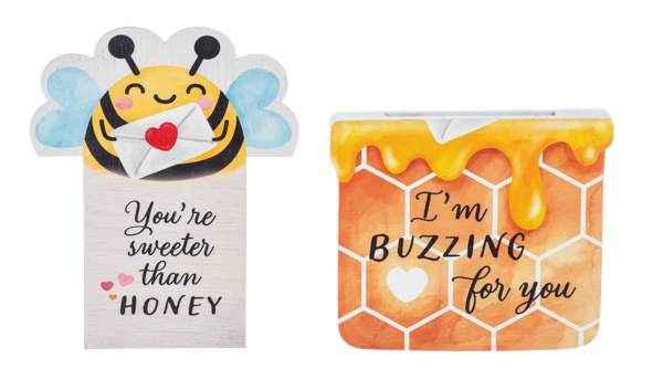 Wooden Bee inspired gift card holder