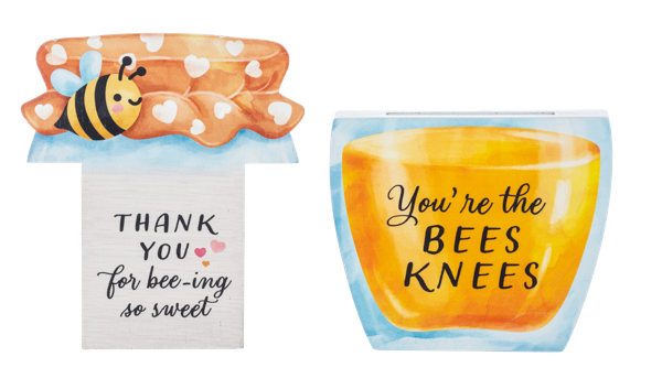 Wooden Bee inspired gift card holder
