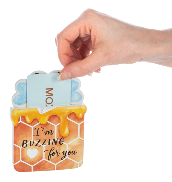 Wooden Bee inspired gift card holder