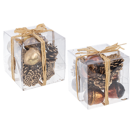 Pinecone and Acorn Fall Decorations-12 Piece Set