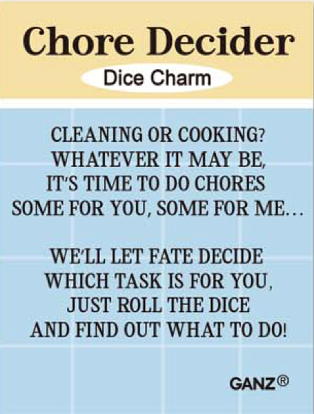 Chore Decider Dice Charm