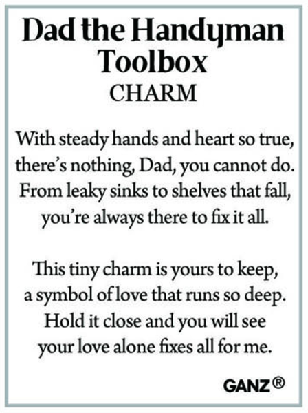 Dad the Handyman - Toolbox Pocket Charm