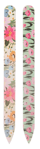 Floral glass nail files