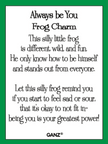 Glass Frog Pocket Charm