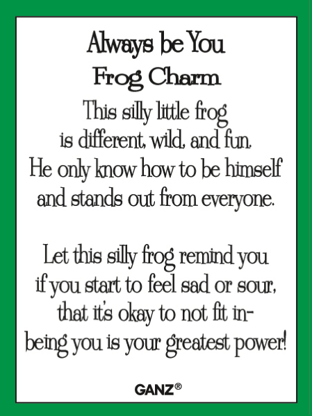 Glass Frog Pocket Charm