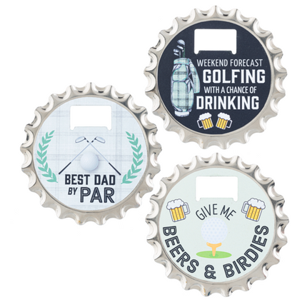 Golf Bottle Opener & Coaster