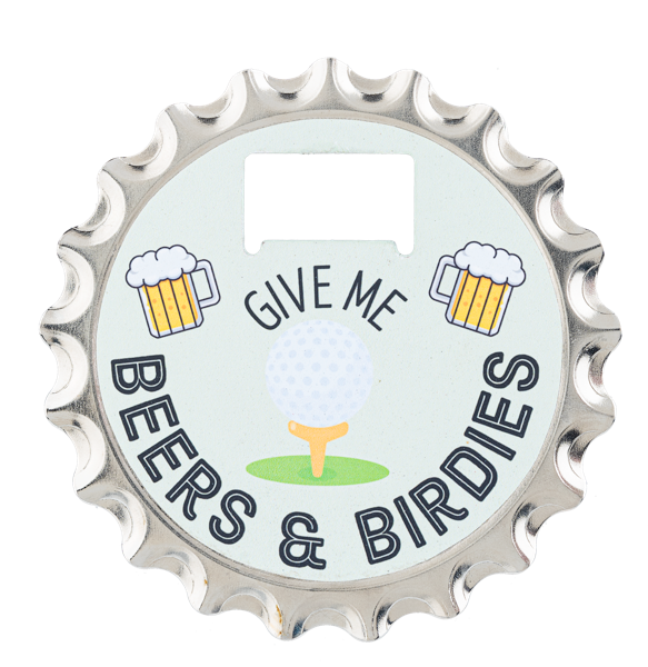 Golf Bottle Opener & Coaster