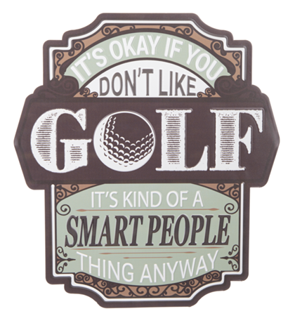 Metal Golf Sign