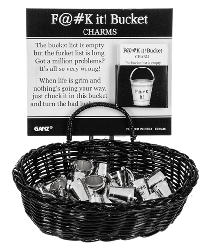 F@#k it Bucket Pocket Charm