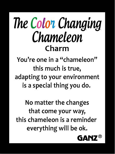 Color Changing Chameleon Charms