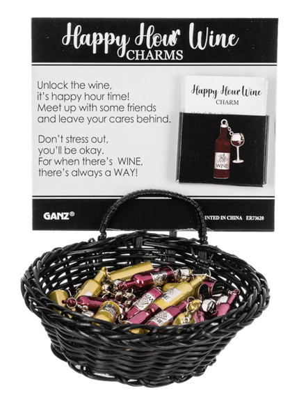 Happy Hour Wine Charms