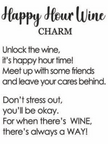 Happy Hour Wine Charms