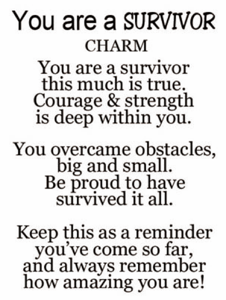 You are a Survivor Charms