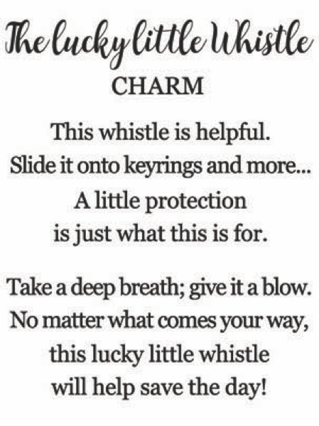The Lucky Little Whistle Charms