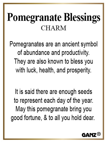 Pomegranate Blessings Charms