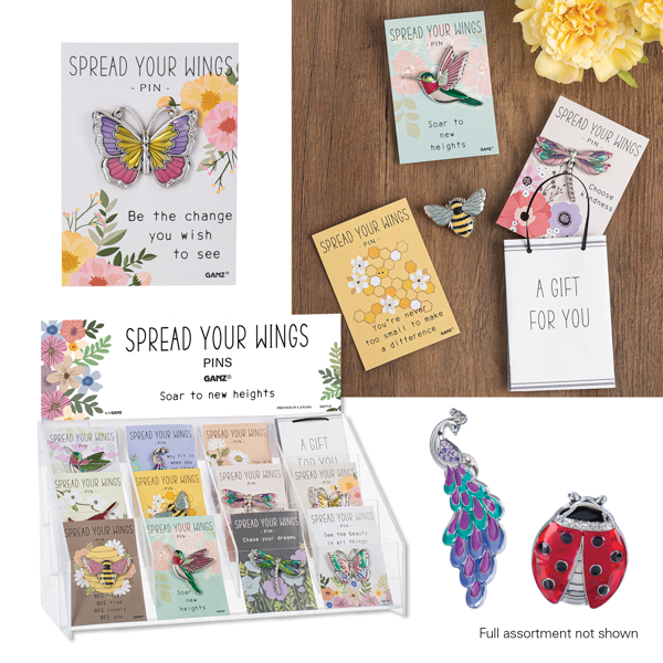 Spread Your Wings Pins on Backers