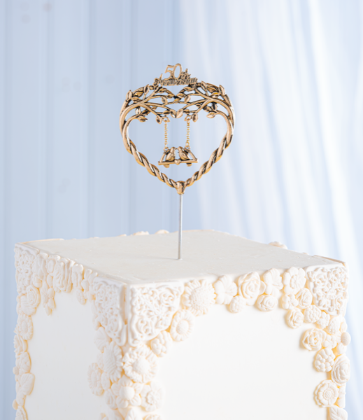 50th Anniversary Cake Topper - Gold