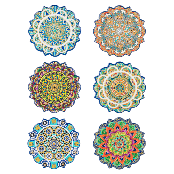 Ceramic Mandala Coasters
