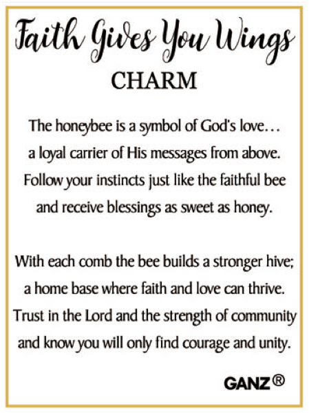 Faith Gives You Wings Charm