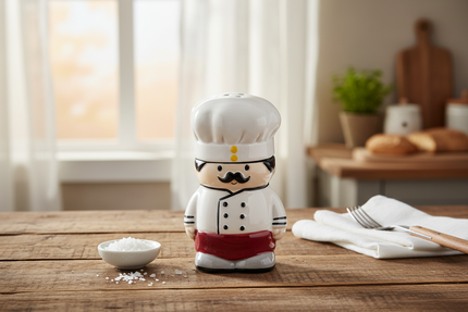 Chef with Hat Salt & Pepper Shakers