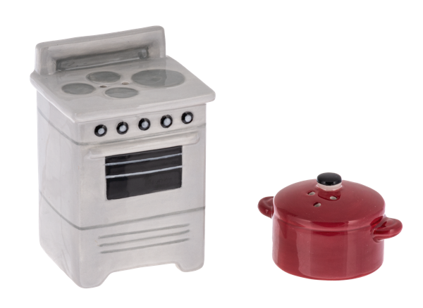 Stove and Pot Salt and Pepper Shakers