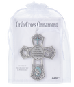 Crib Cross Ornament - Blue