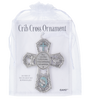 Crib Cross Ornament - Blue