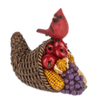 Horn of Plenty with cardinal figurine