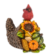 Horn of Plenty with cardinal figurine