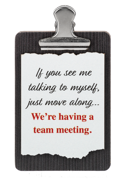 Office Talk - Mini Clipboard Plaques with Easels