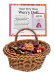 Your Very Own Worry Doll Charm in a Basket