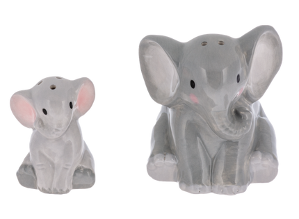Stacking Elephant Salt and Pepper Shakers