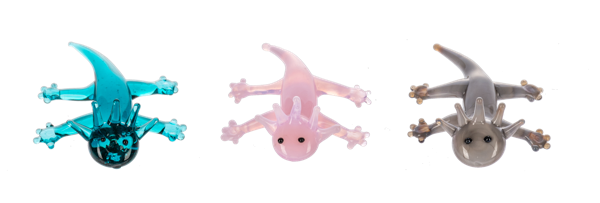 Glass Axolotl Charms