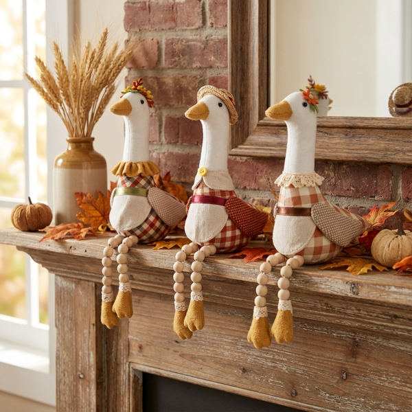Stuffed Geese Shelfsitter