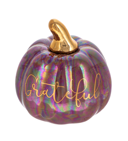 Iridescent Message Pumpkin