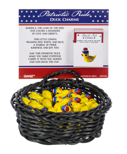 Patriotic Pride Duck Charm