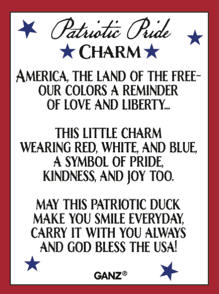Patriotic Pride Duck Charm