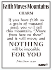 Faith Moves Mountains Charm
