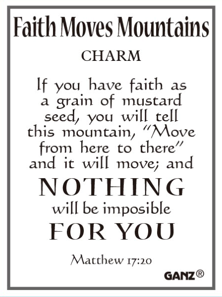 Faith Moves Mountains Charm