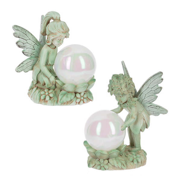 Magical Garden Fairy Figurines with gazing ball