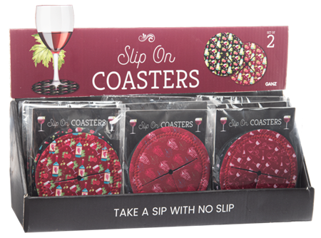Slip over coasters sets