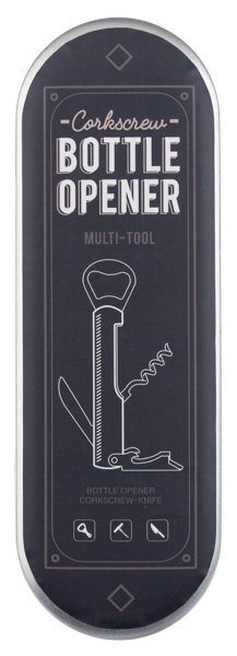 Bottle Opener Multitool with Tin Box