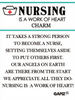 Nursing is a Work of Heart Charm