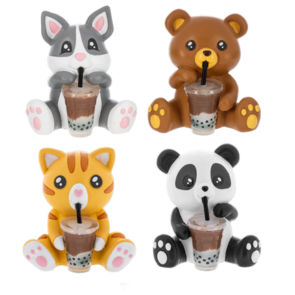 Boba Tea Animal Figurine